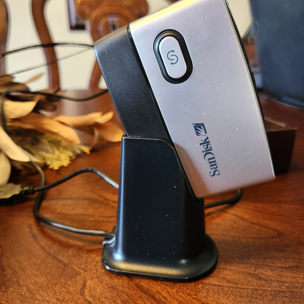 SanDisk Silver and Black Device